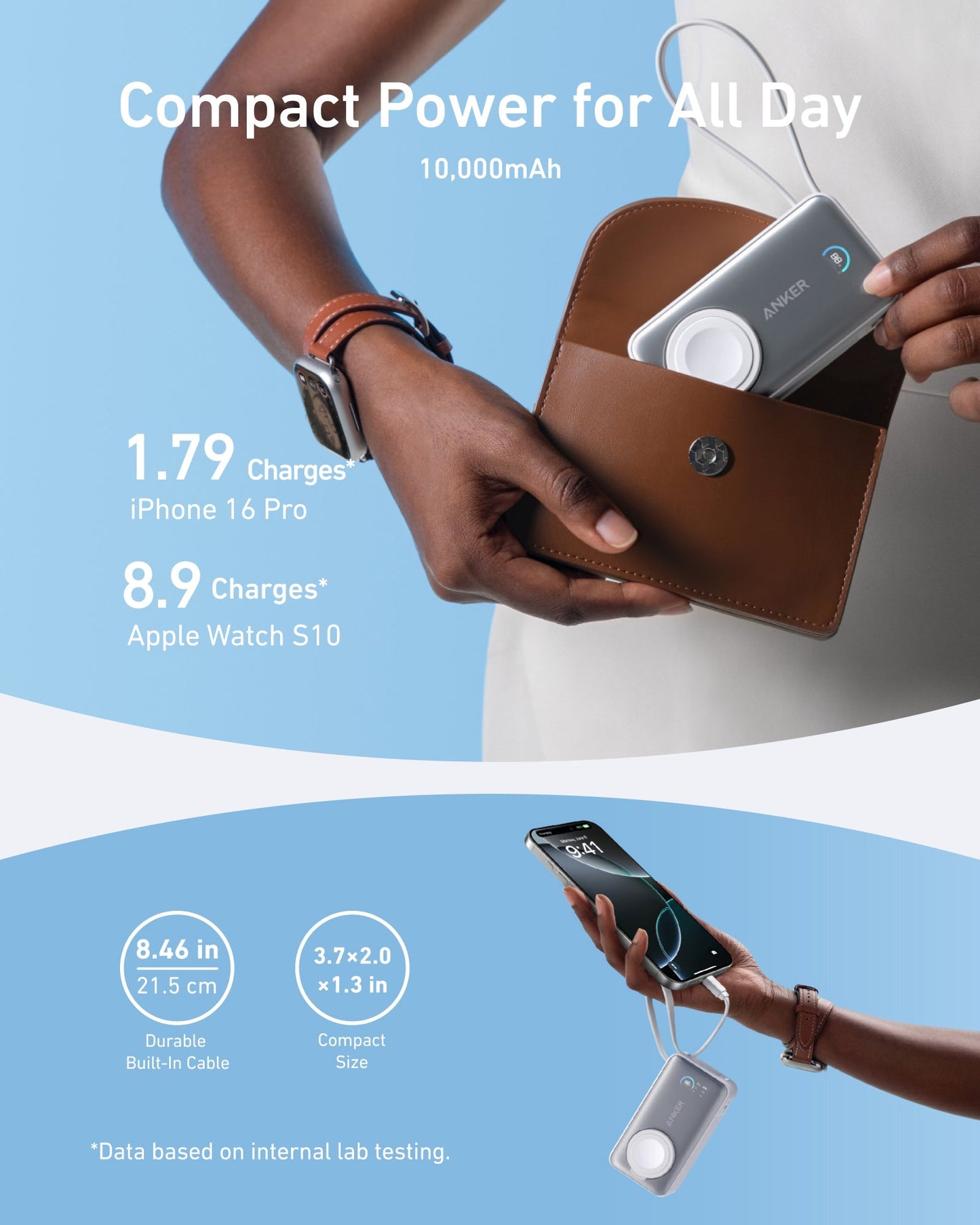 Anker MagGo Power Bank (10K, 35W, For Apple Watch) - GISTMI