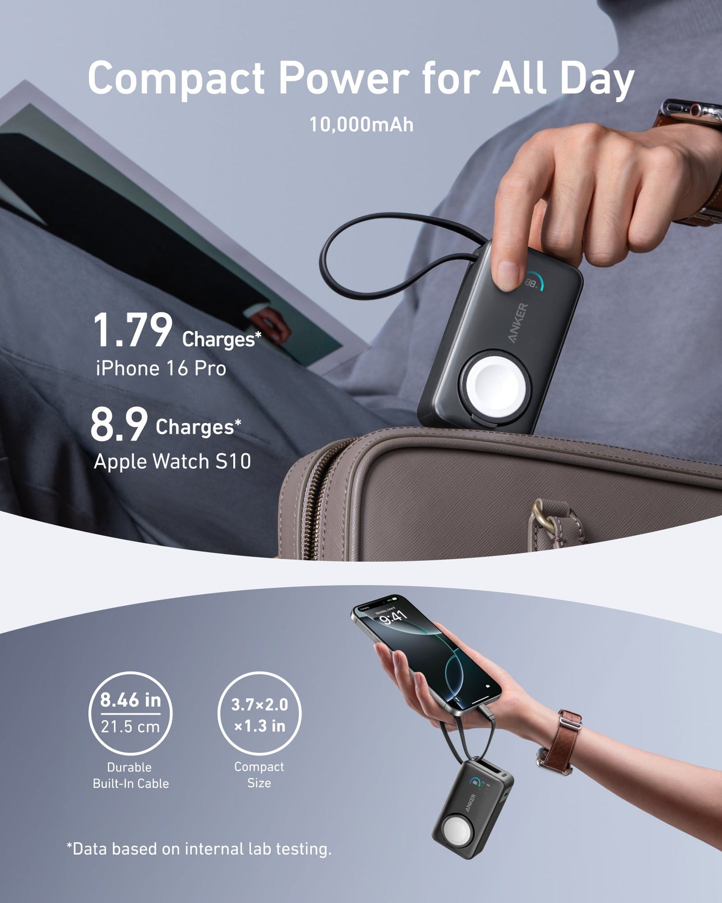 Anker MagGo Power Bank (10K, 35W, For Apple Watch) - GISTMI