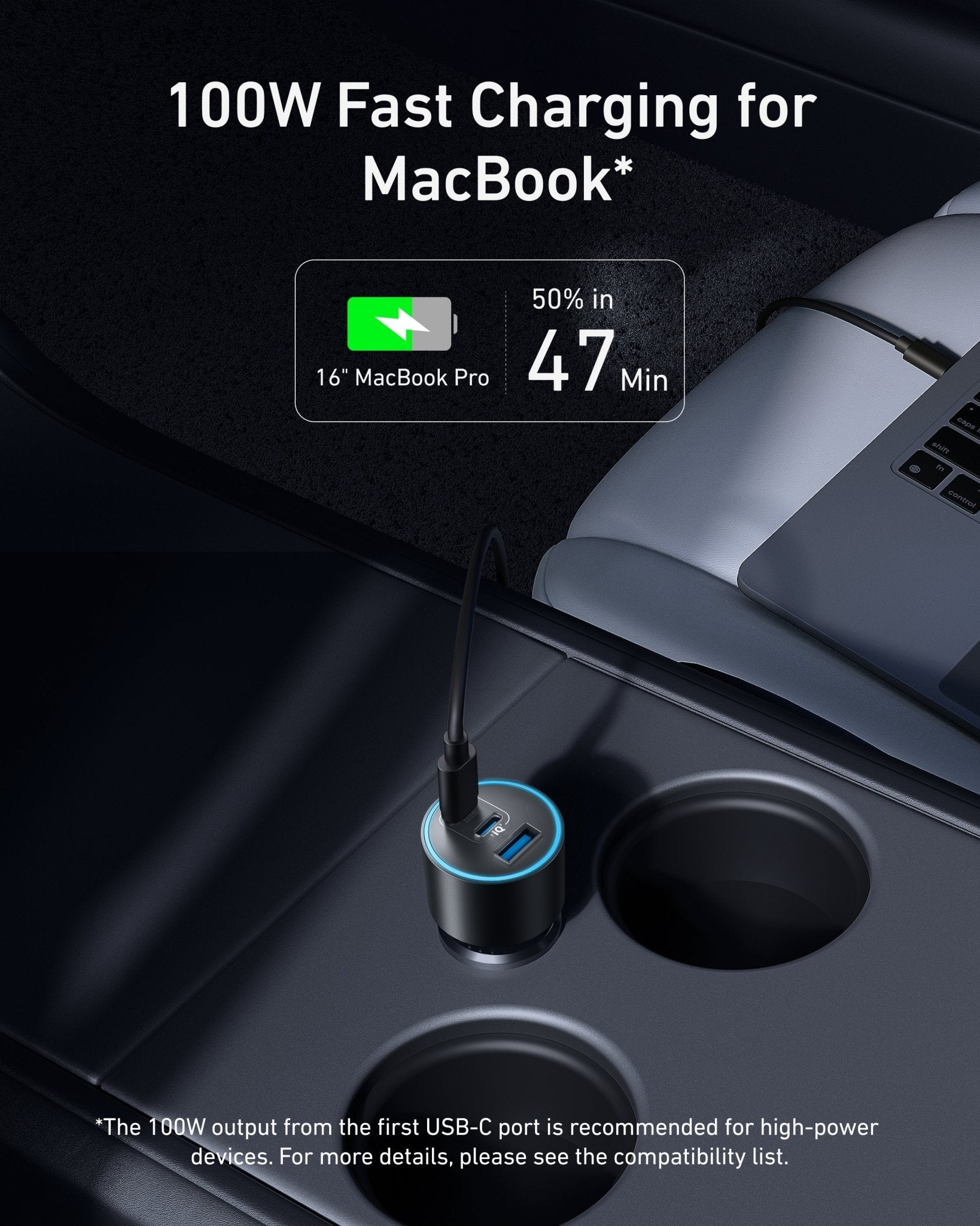 Anker Nano Car Charger (167.5W, 3 Ports) - GISTMI