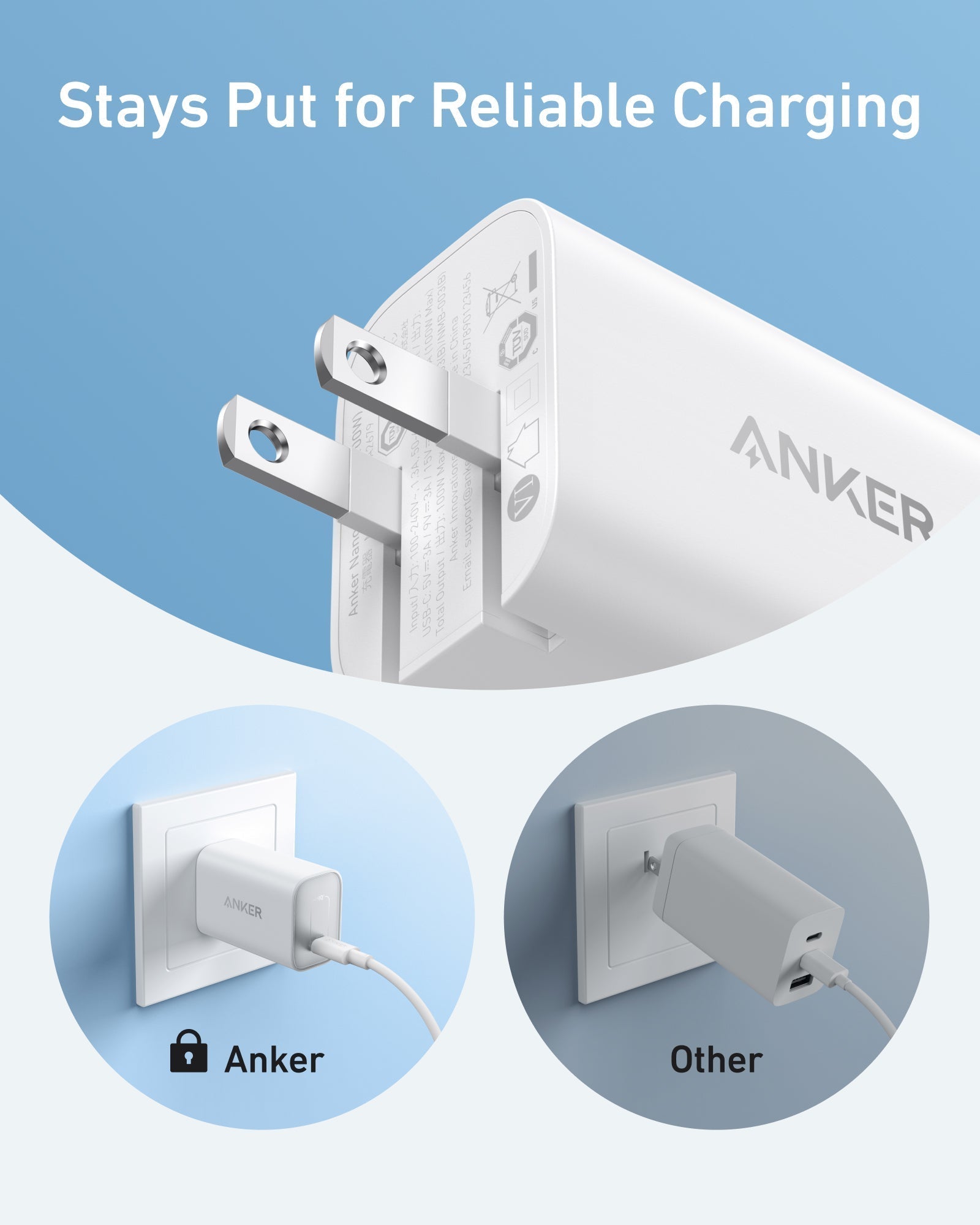 Anker Nano Charger (100W) with USB - C Cable - GISTMI