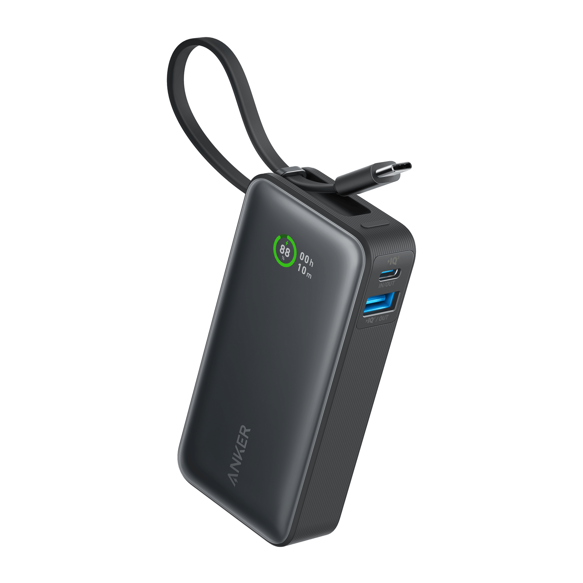 Anker Nano Power Bank (30W, Built - In USB - C Cable) - GISTMI