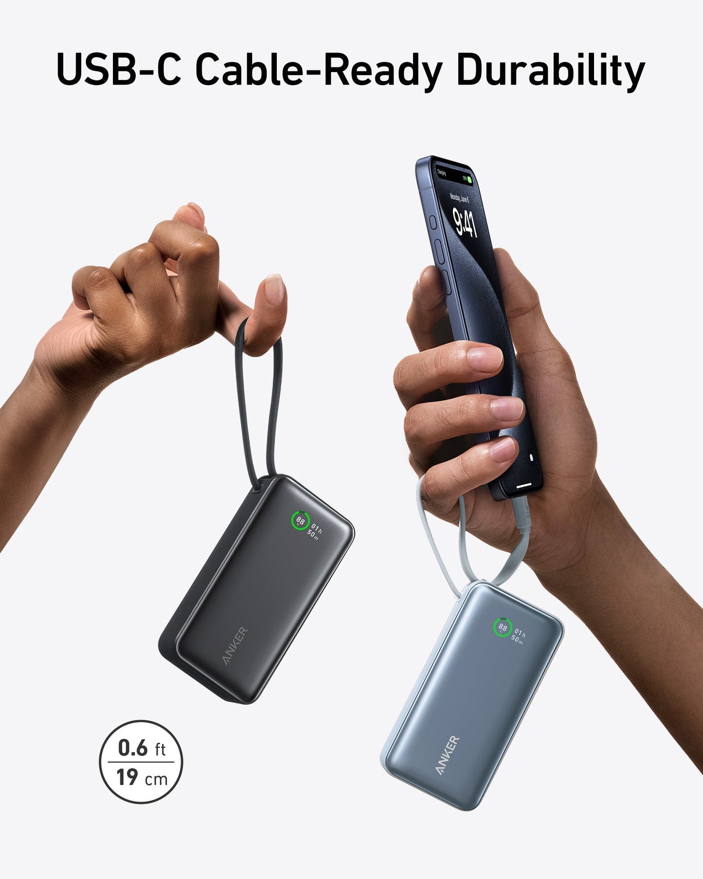 Anker Nano Power Bank (30W, Built - In USB - C Cable) - GISTMI