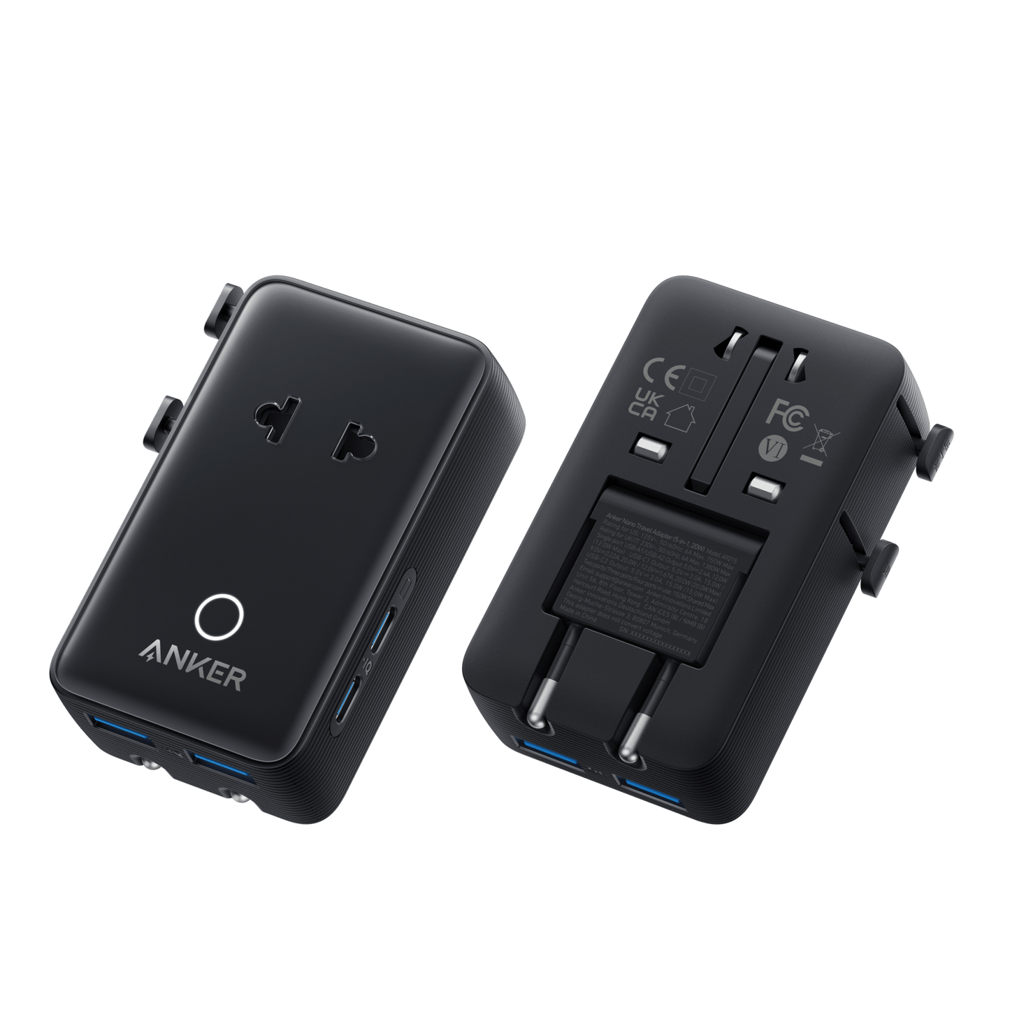 Anker Nano Travel Adapter (5 - in - 1, 20W, 1 - Pack) - GISTMI