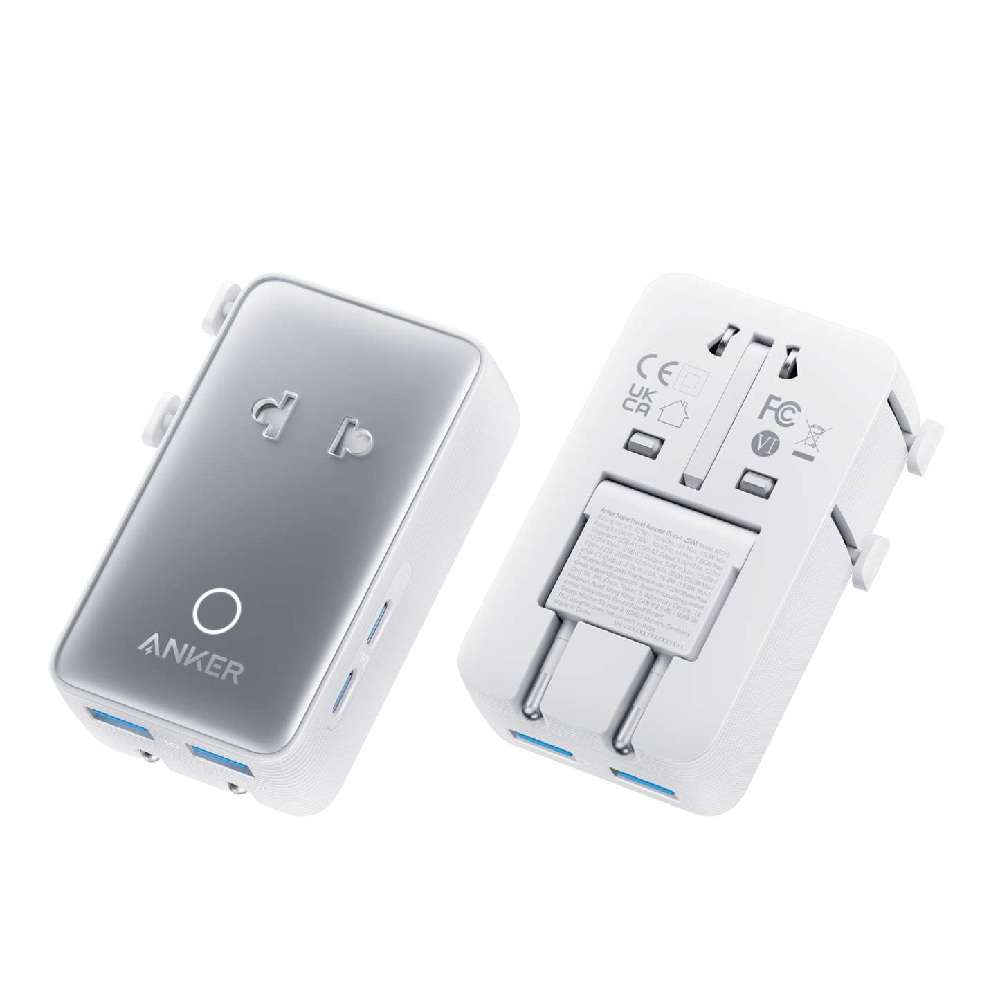 Anker Nano Travel Adapter (5 - in - 1, 20W, 1 - Pack) - GISTMI