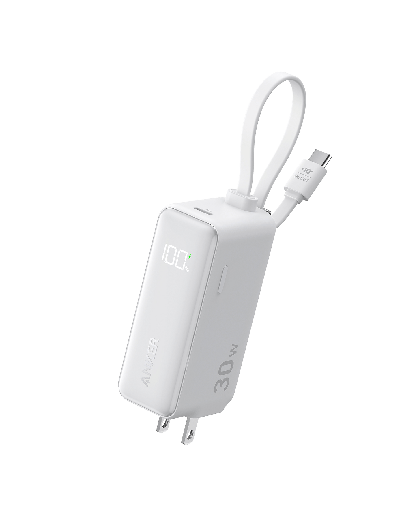 Anker Power Bank (30W, 5k, Fusion, Built - In USB - C Cable) - GISTMI