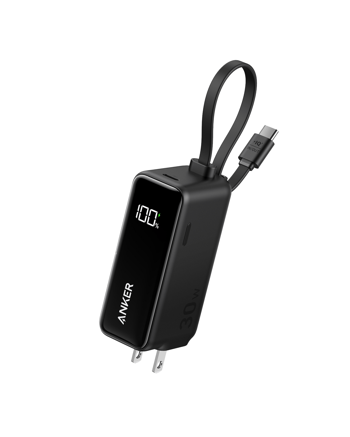 Anker Power Bank (30W, 5k, Fusion, Built - In USB - C Cable) - GISTMI