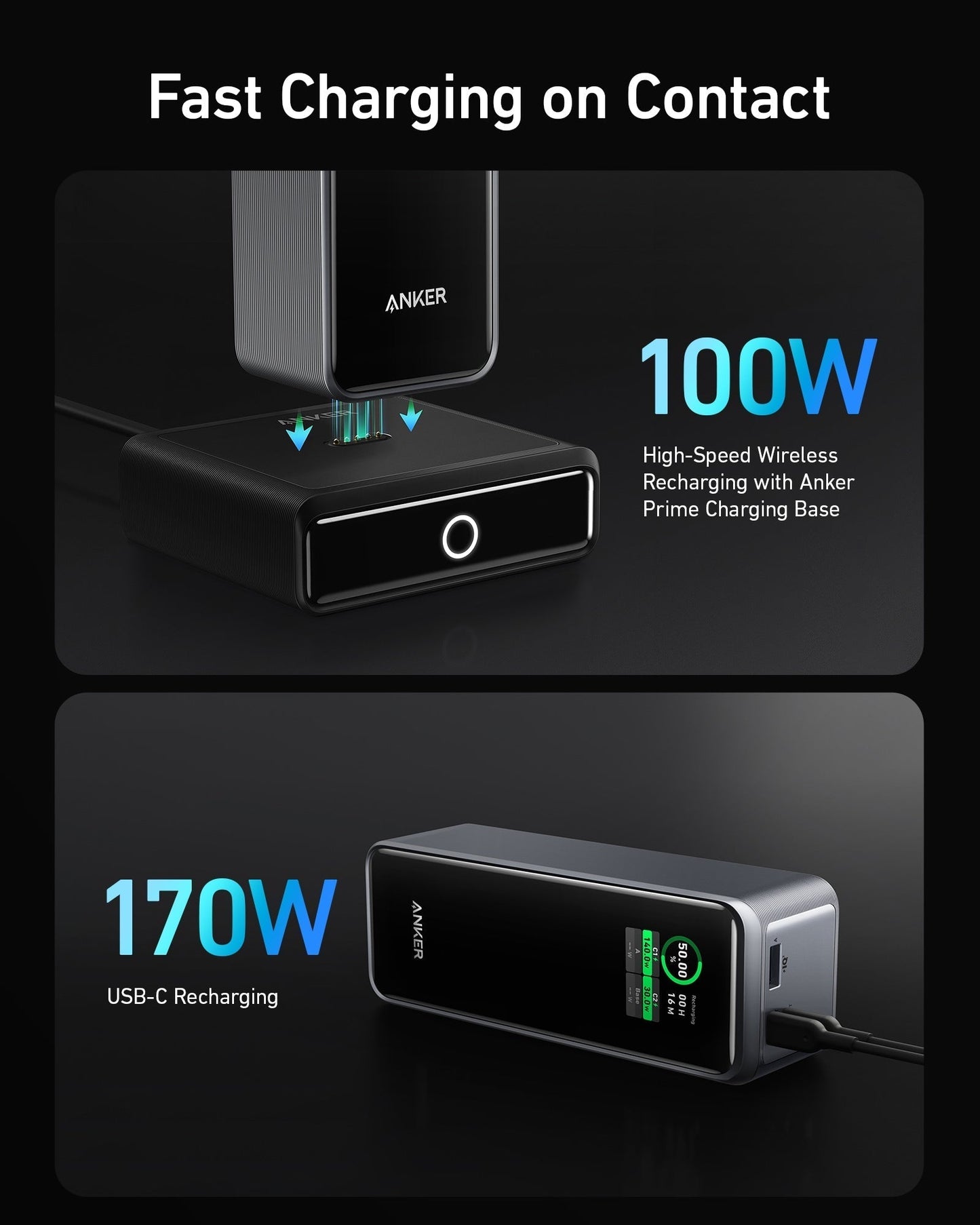 Anker Prime 27,650mAh Power Bank (250W) and 100W Charging Base - GISTMI