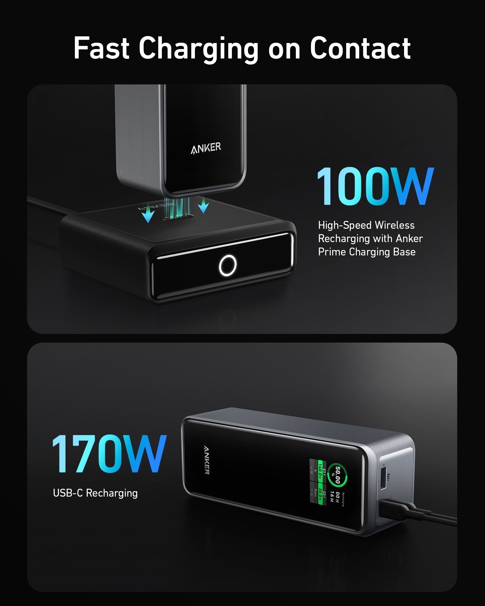 Anker Prime 27,650mAh Power Bank (250W) and 100W Charging Base - GISTMI