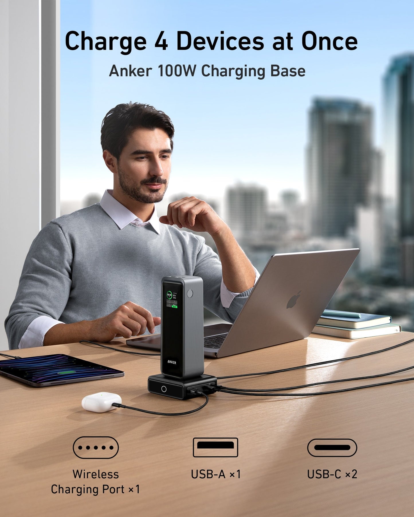 Anker Prime 27,650mAh Power Bank (250W) and 100W Charging Base - GISTMI