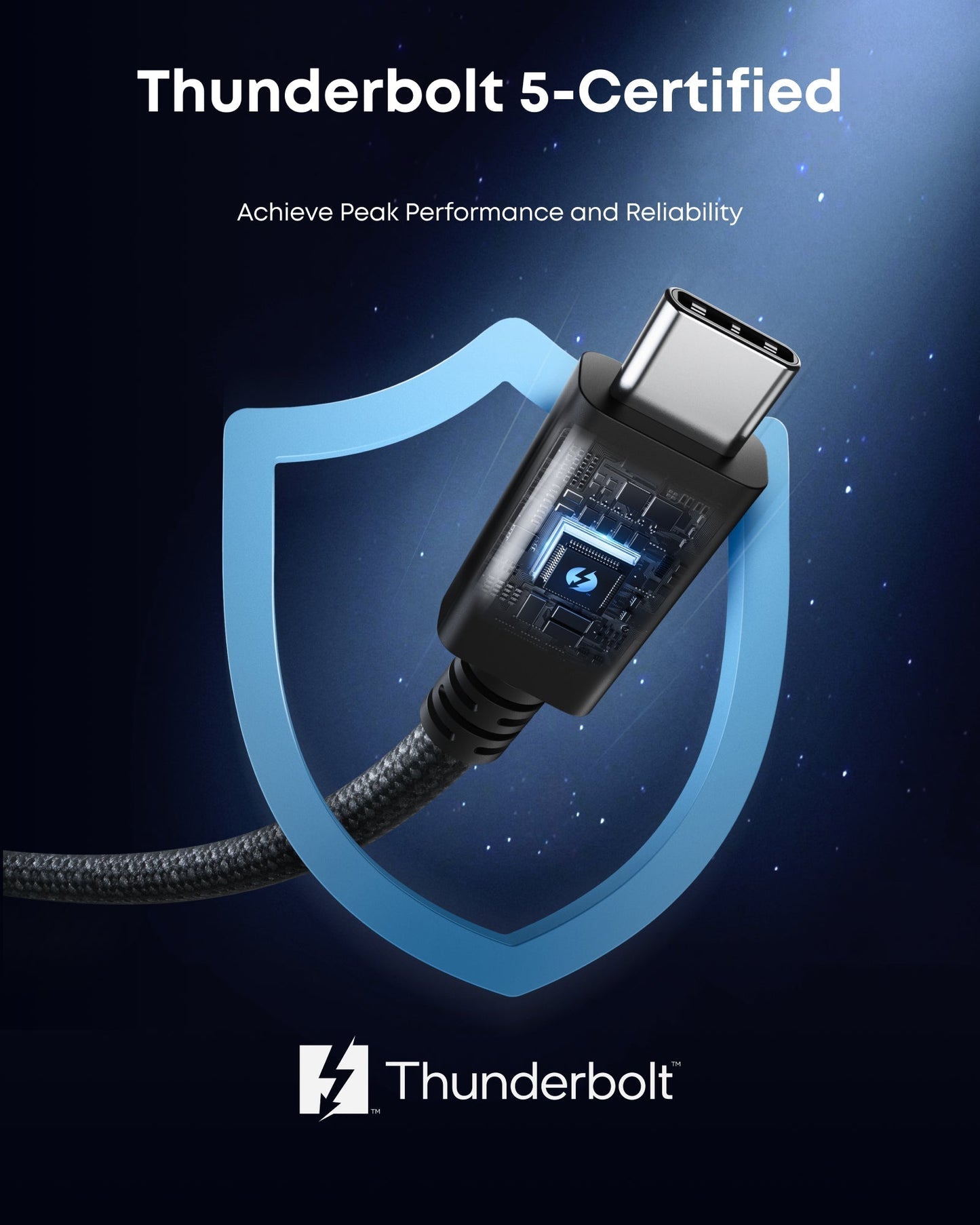 Anker Prime Thunderbolt 5 Cable (3.3 ft, 80Gbps, 240W) - GISTMI