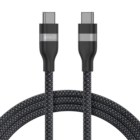Anker USB - C to USB - C Cable (3 ft / 6 ft, 240W, Upcycled - Braided) - GISTMI