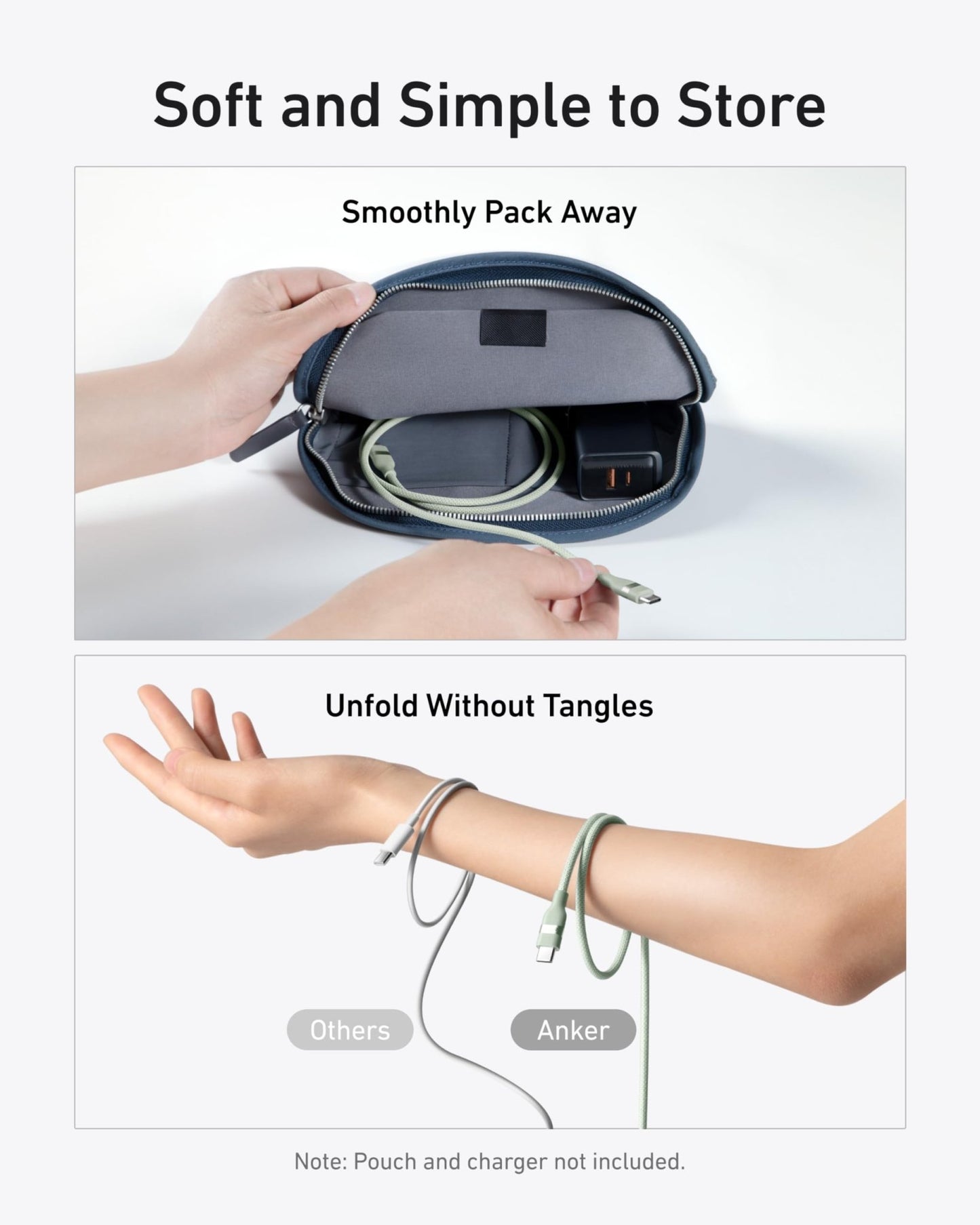 Anker USB - C to USB - C Cable (3 ft / 6 ft, 240W, Upcycled - Braided) - GISTMI