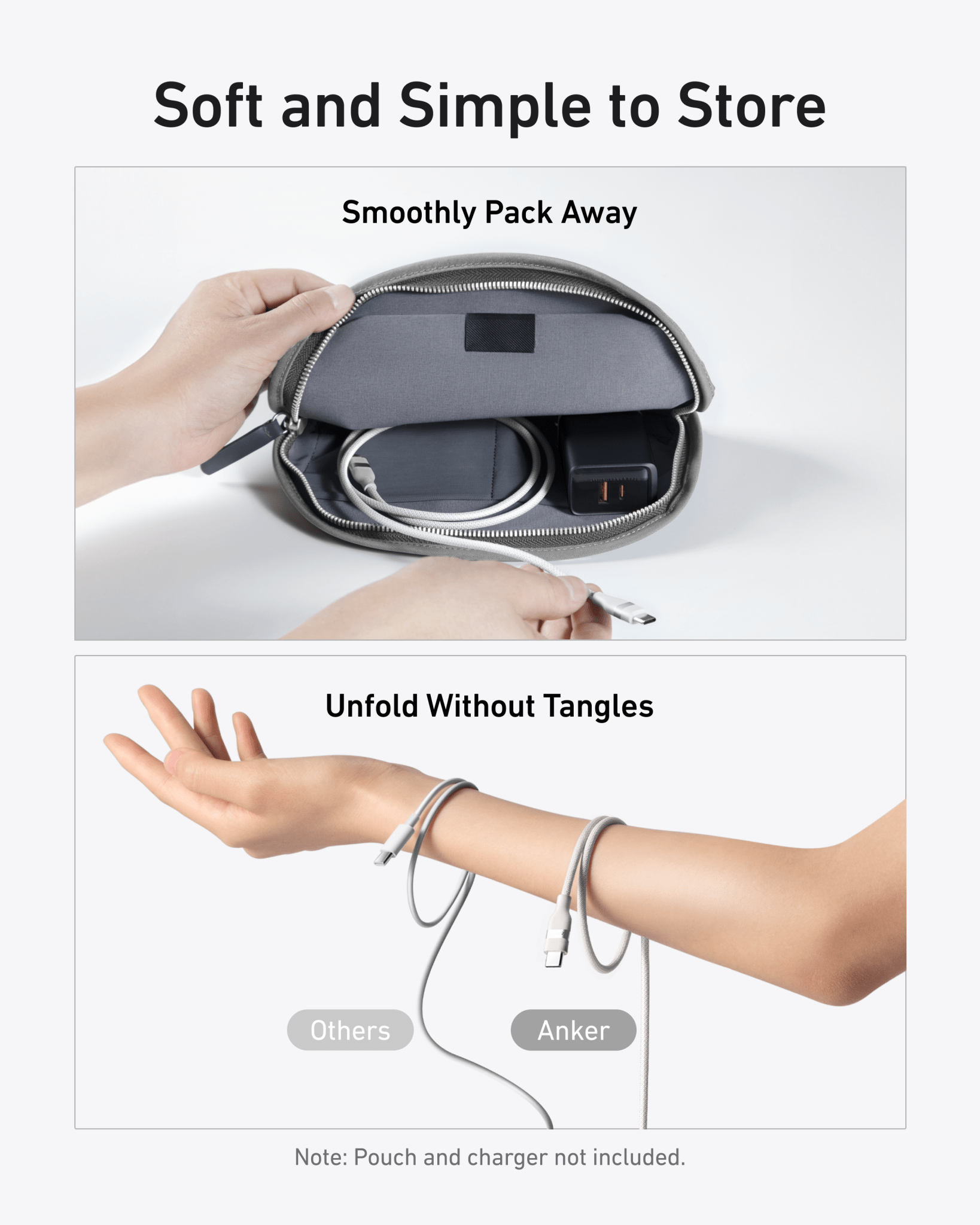 Anker USB - C to USB - C Cable (3 ft / 6 ft, 240W, Upcycled - Braided) - GISTMI