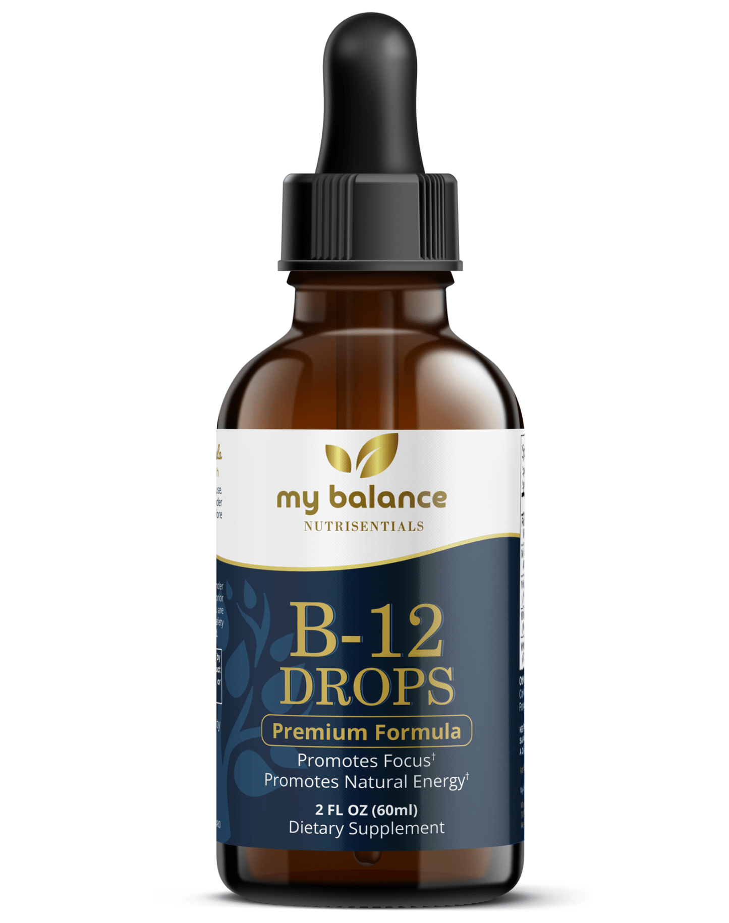B - 12 Drops Stay Healthy – Liquid Vitamin B12 Energy & Wellness Support - GISTMI