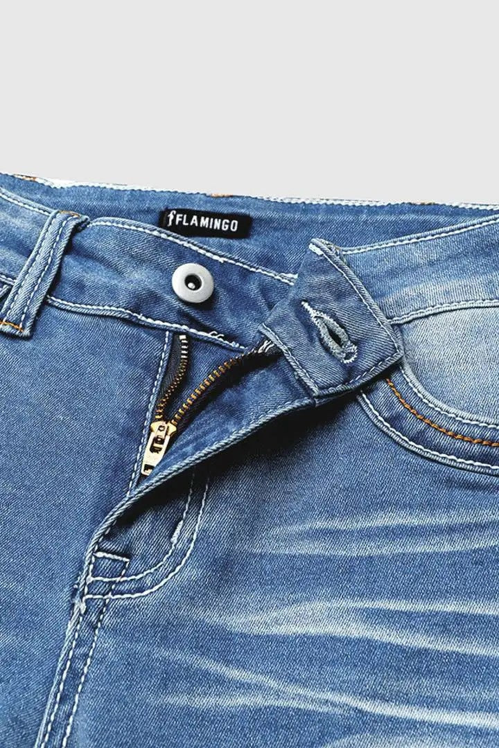 Classic High-Rise Straight Fit Women’s Jeans – Model T197