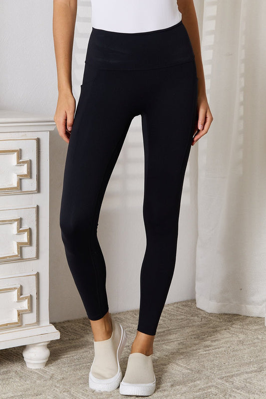 Basic Bae Wide Waistband Sports Leggings - GISTMI