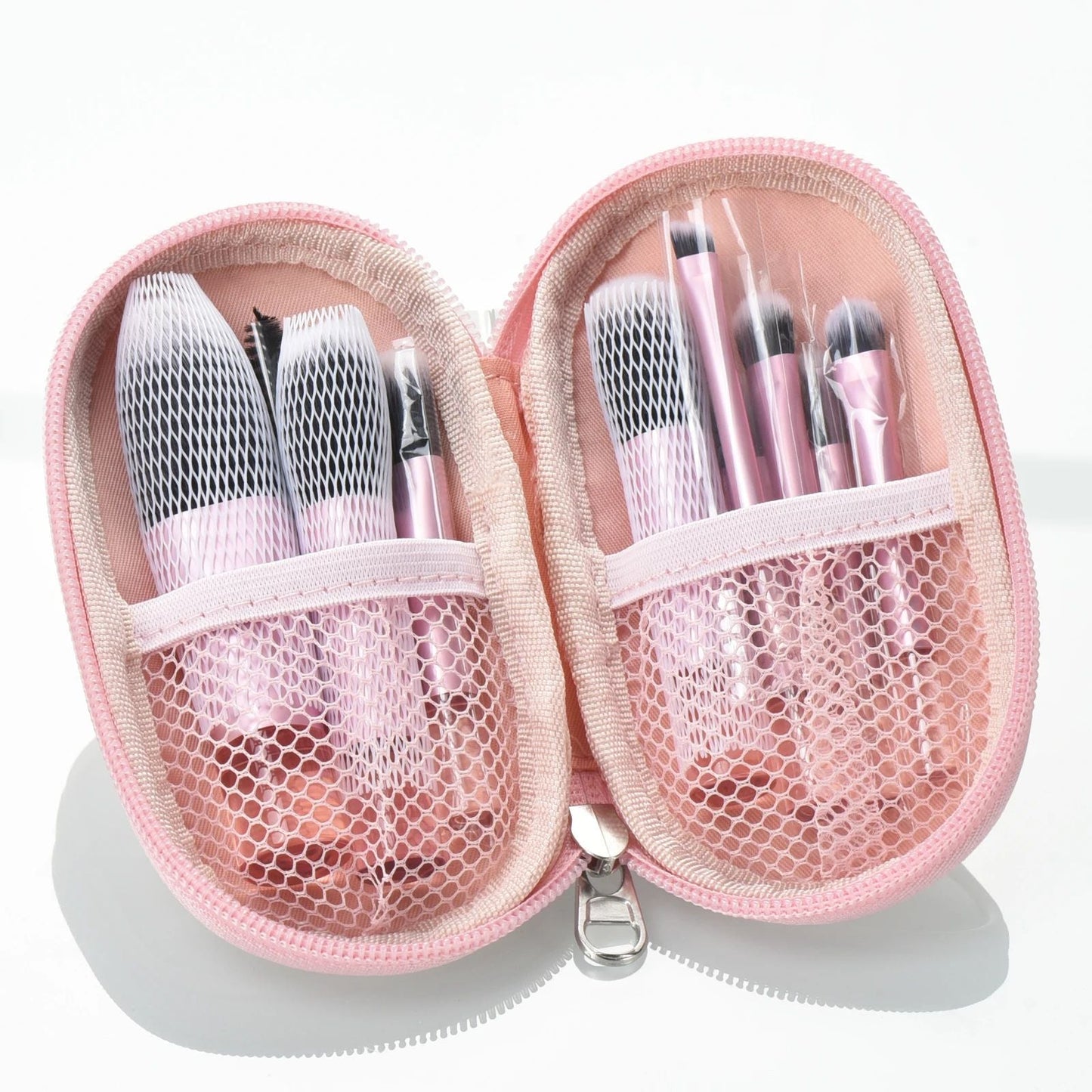 Mini Makeup Brush Set With Storage Bag – Soft Travel Brushes for Face & Eyes | Compact Portable Makeup Brush Kit