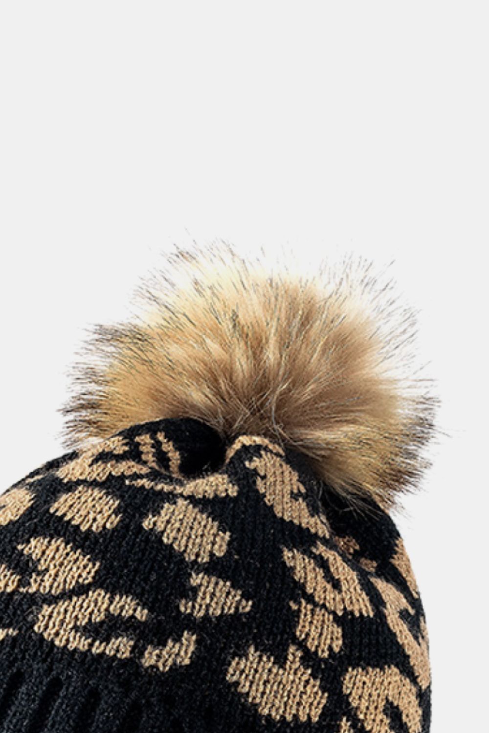 Bold & Cozy — Leopard Pom - Pom Cuffed Beanie - GISTMI