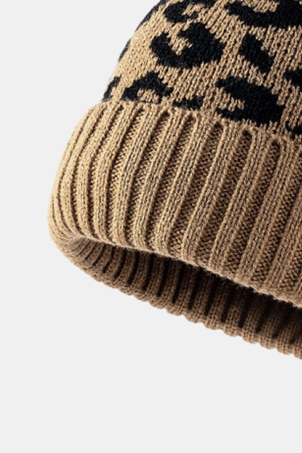 Bold & Cozy — Leopard Pom - Pom Cuffed Beanie - GISTMI