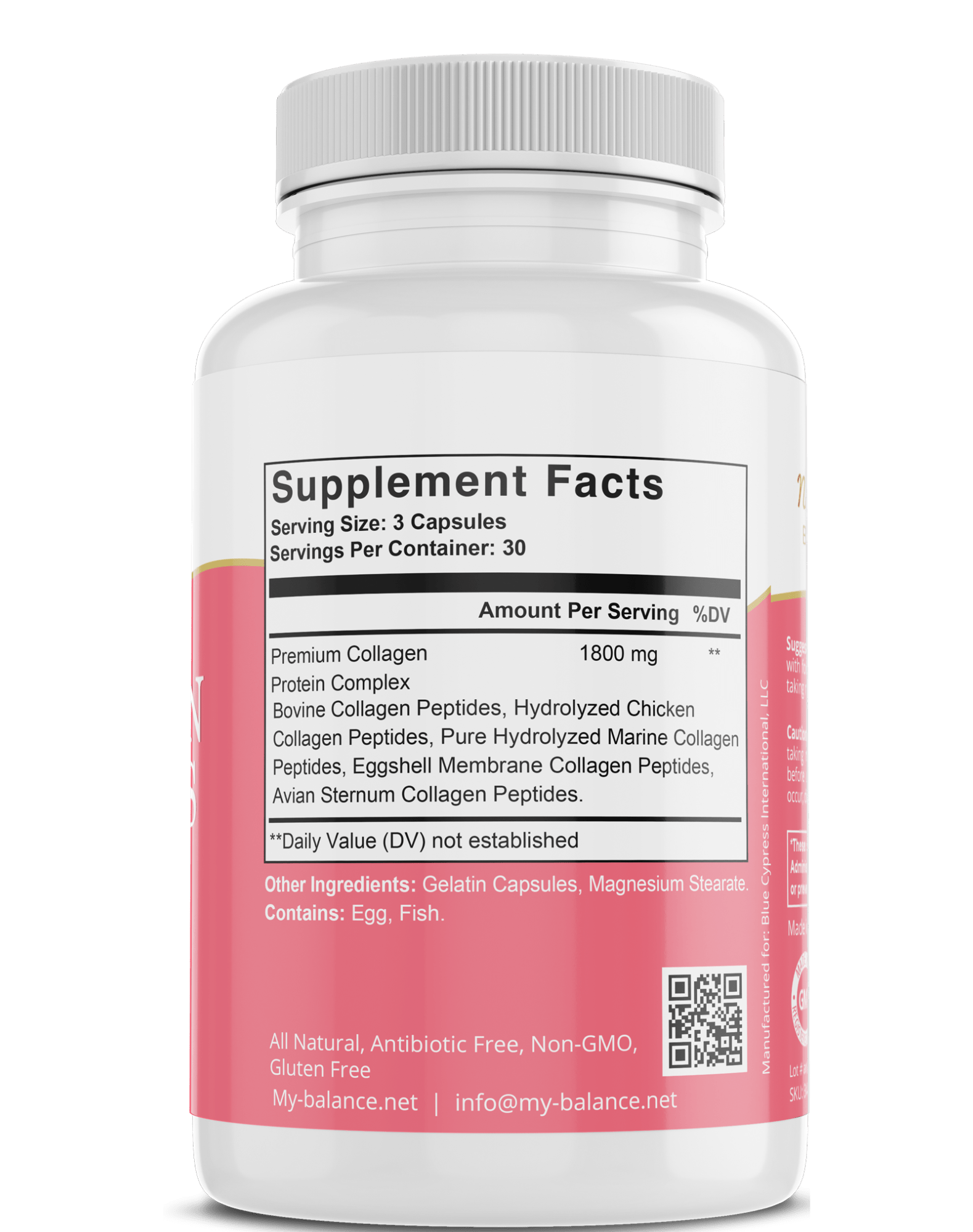 Collagen Peptides Types I, II, III, V, X – Joint, Skin & Hair Support - GISTMI