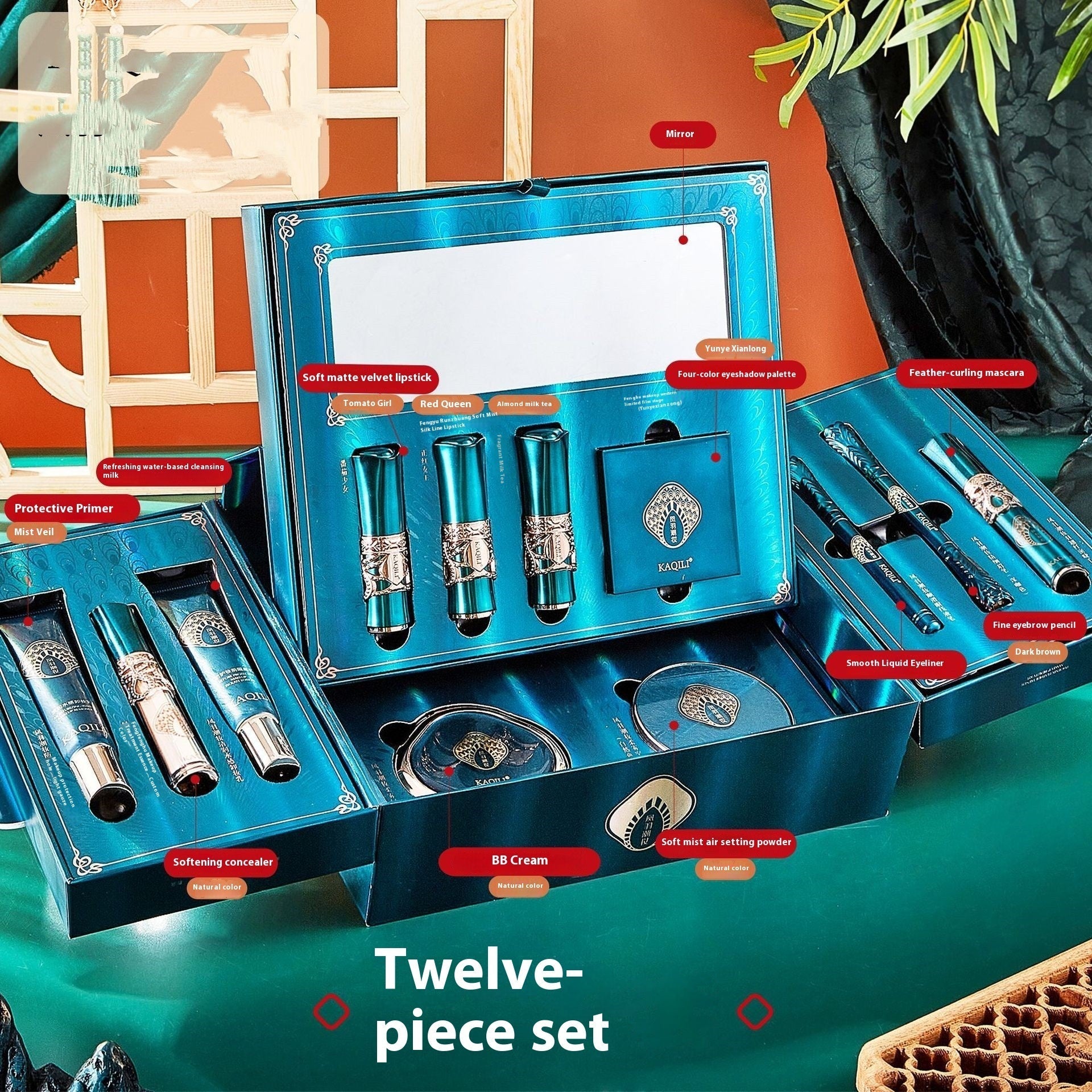 Creative Portable Home Makeup Kit Set of 12 Pieces – Universal Cosmetics Gift Set - GISTMI