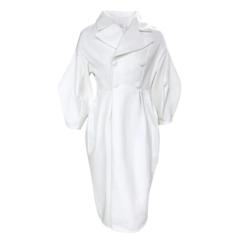 White coat on a white background