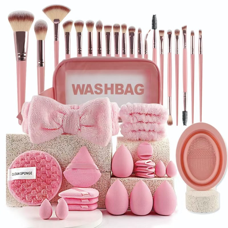 40-Piece Beauty Tools Major Combination Set – Complete Face Wash & Makeup Tool Kit