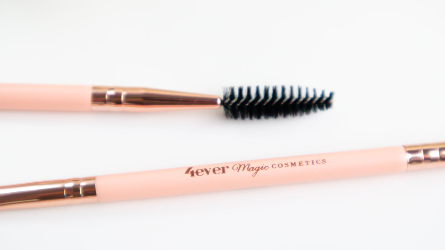Majestic Angled & Spoolie Eyebrow Brush | Dual-Ended Brow Tool