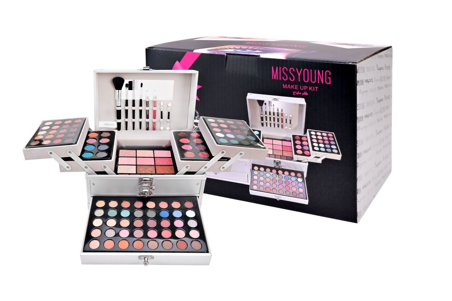 Eye Shadow Plate & Blush Combination Makeup Set – Universal All - in - One Cosmetic Palette - GISTMI
