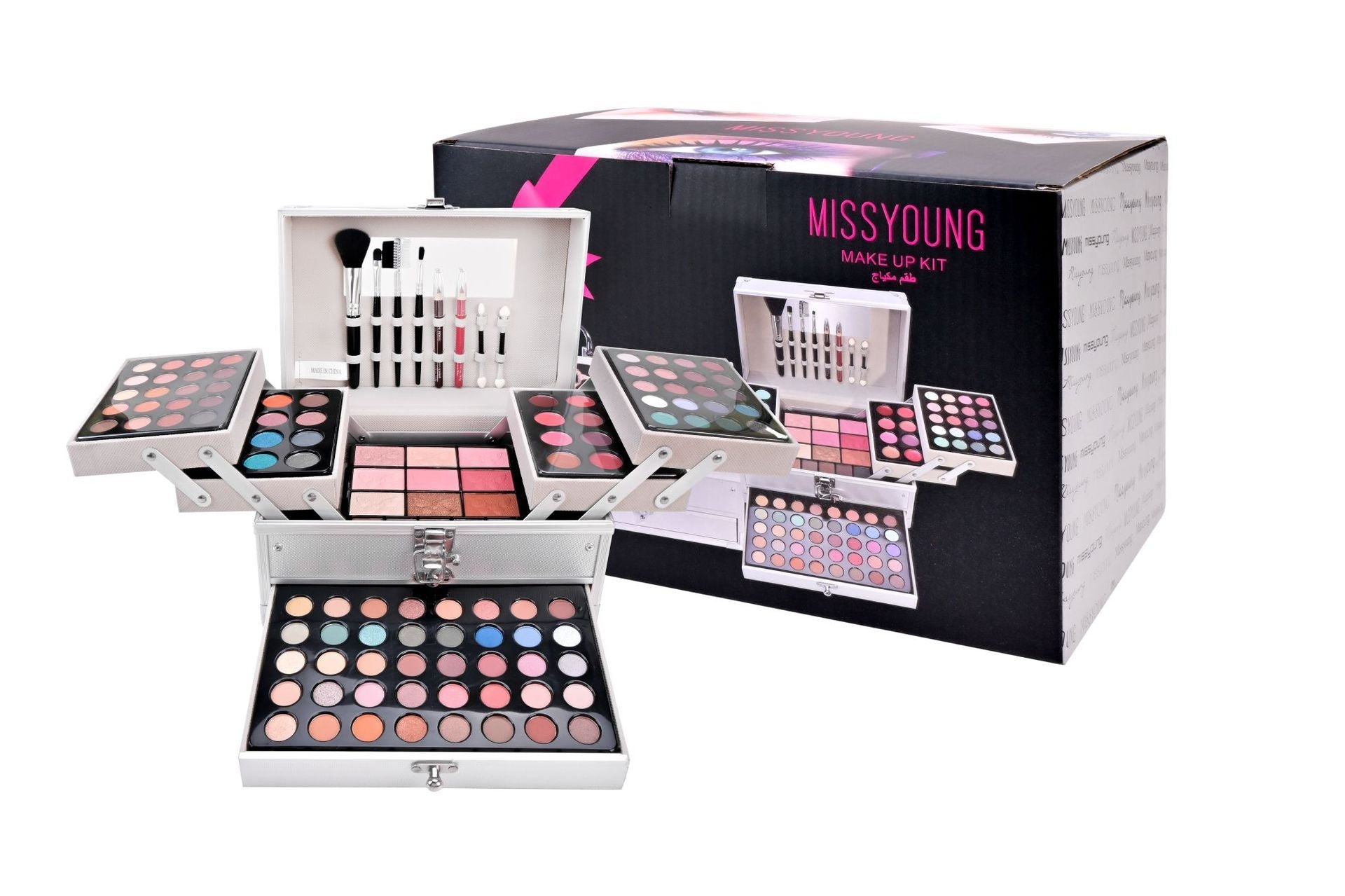 Eye Shadow Plate & Blush Combination Makeup Set – Universal All - in - One Cosmetic Palette - GISTMI