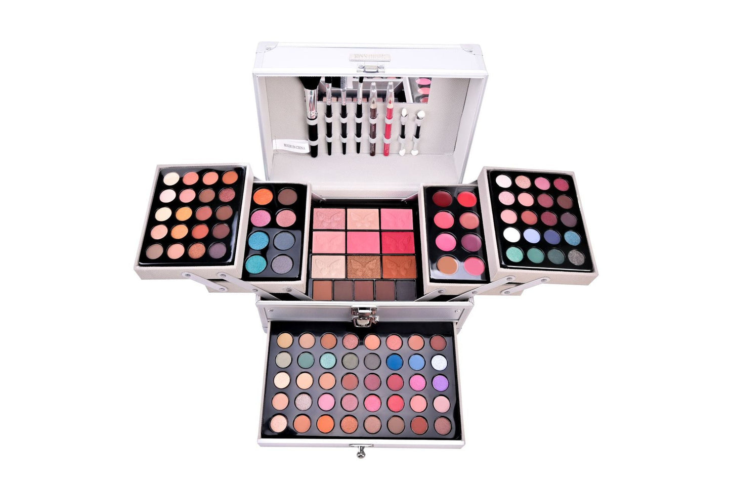 Eye Shadow Plate & Blush Combination Makeup Set – Universal All - in - One Cosmetic Palette - GISTMI