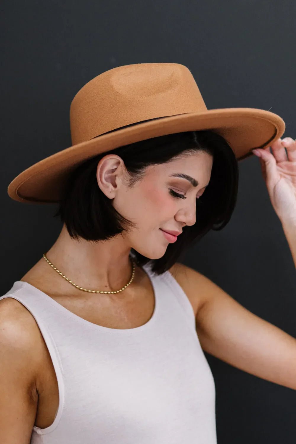 Fame You Got It Fedora Hat – Classic Tan Fedora with Stylish Ribbon Detail - GISTMI