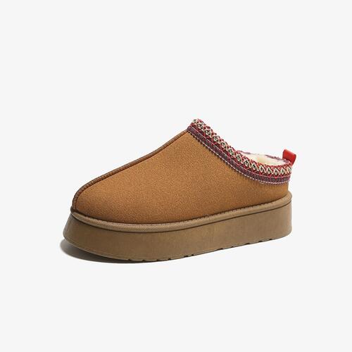 Faux Fur Center - Seam Slippers – Cozy Plush Indoor Footwear for Home - GISTMI