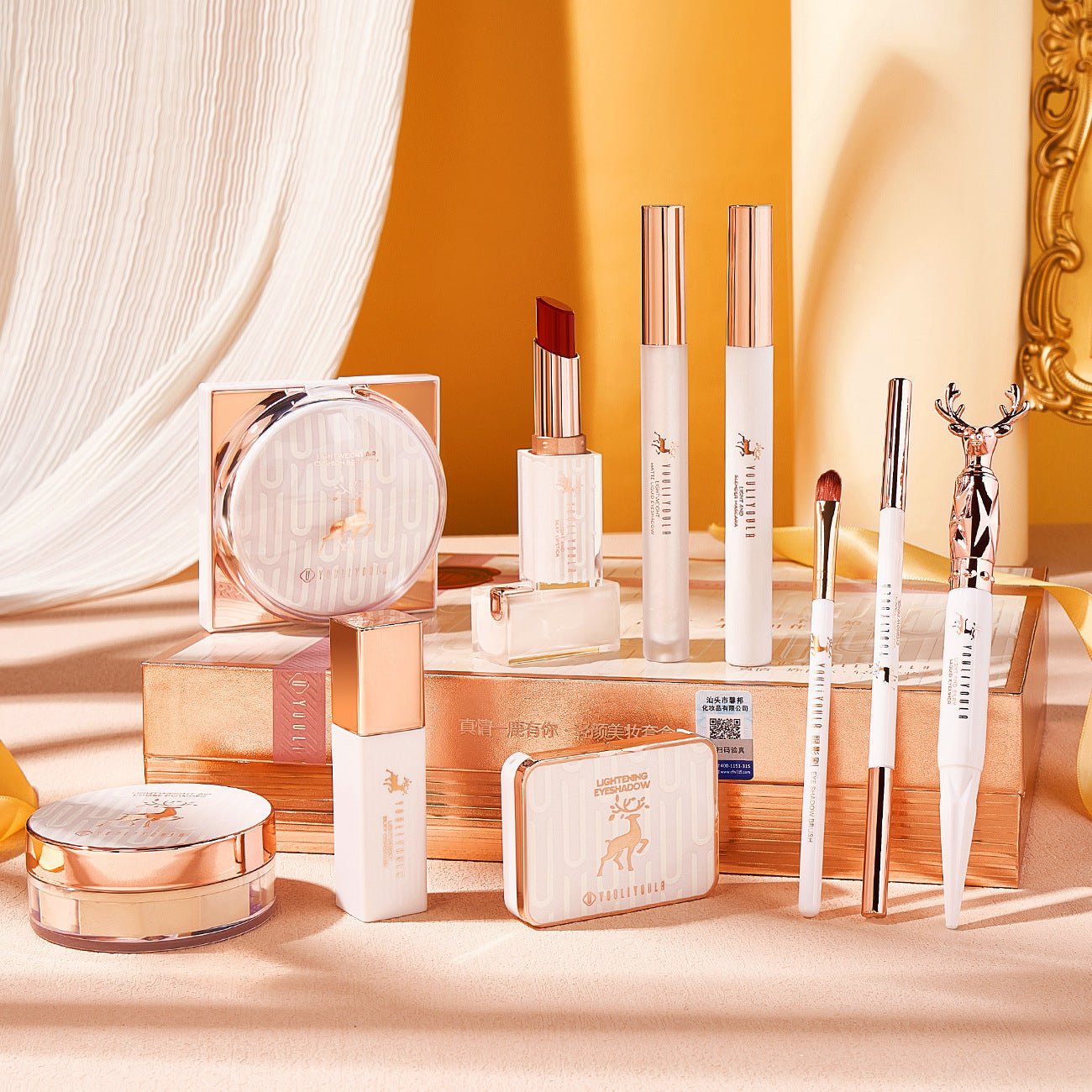 Makeup Novice Cosmetics for Students 10 Pcs Set – Universal Beginner Makeup Kit - GISTMI