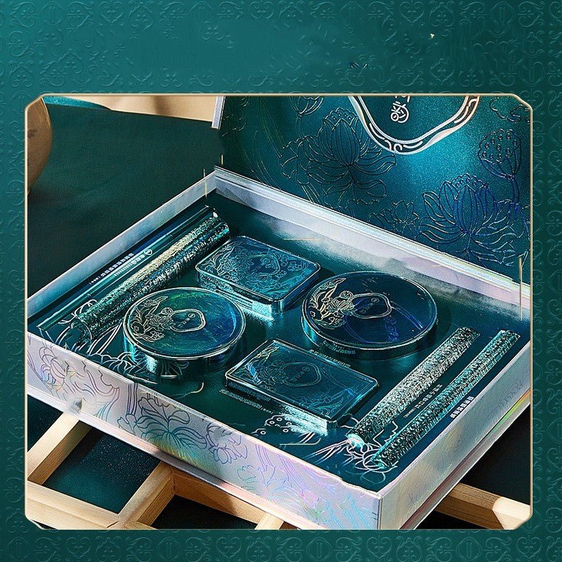 Makeup Set Eight - Piece Air Cushion Lipstick Set – Complete Beauty Kit with BB Cream & Eye Makeup - GISTMI