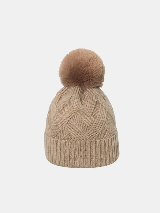 Roll Rim Hat with Pompom - GISTMI