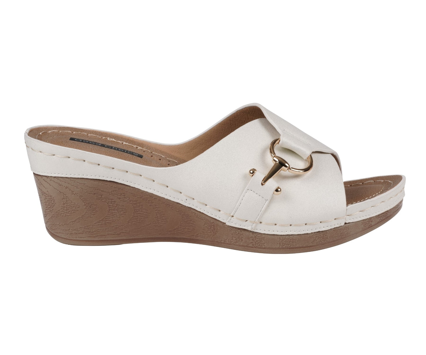 Women’s Bay White Wedge Sandals – Comfortable Elegant Summer Wedges - GISTMI