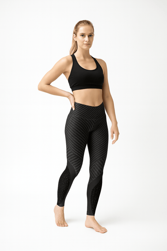 Womens Carbon Fiber Sports Leggings - GISTMI