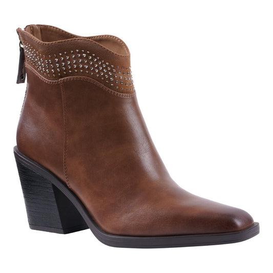 Women’s Dawn Cognac Bootie – Classic Ankle Boots in Rich Cognac Tone - GISTMI