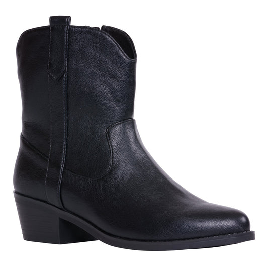 Women’s Qakley Black Bootie – Stylish Ankle Boots with Modern Edge - GISTMI