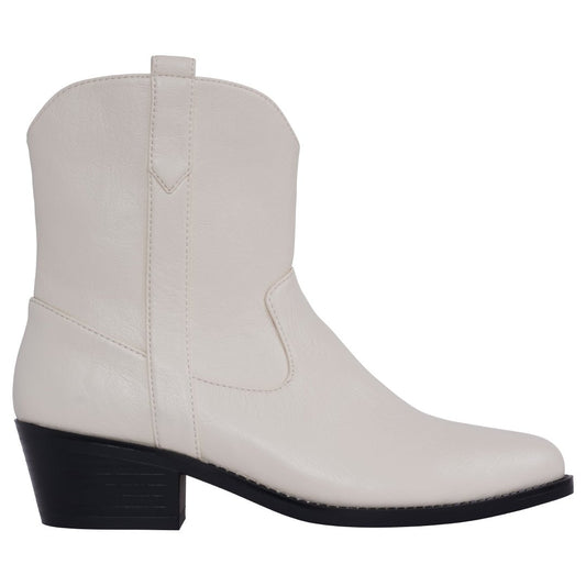 Women’s Qakley Off - White Bootie – Modern Ankle Boots in Neutral Tone - GISTMI