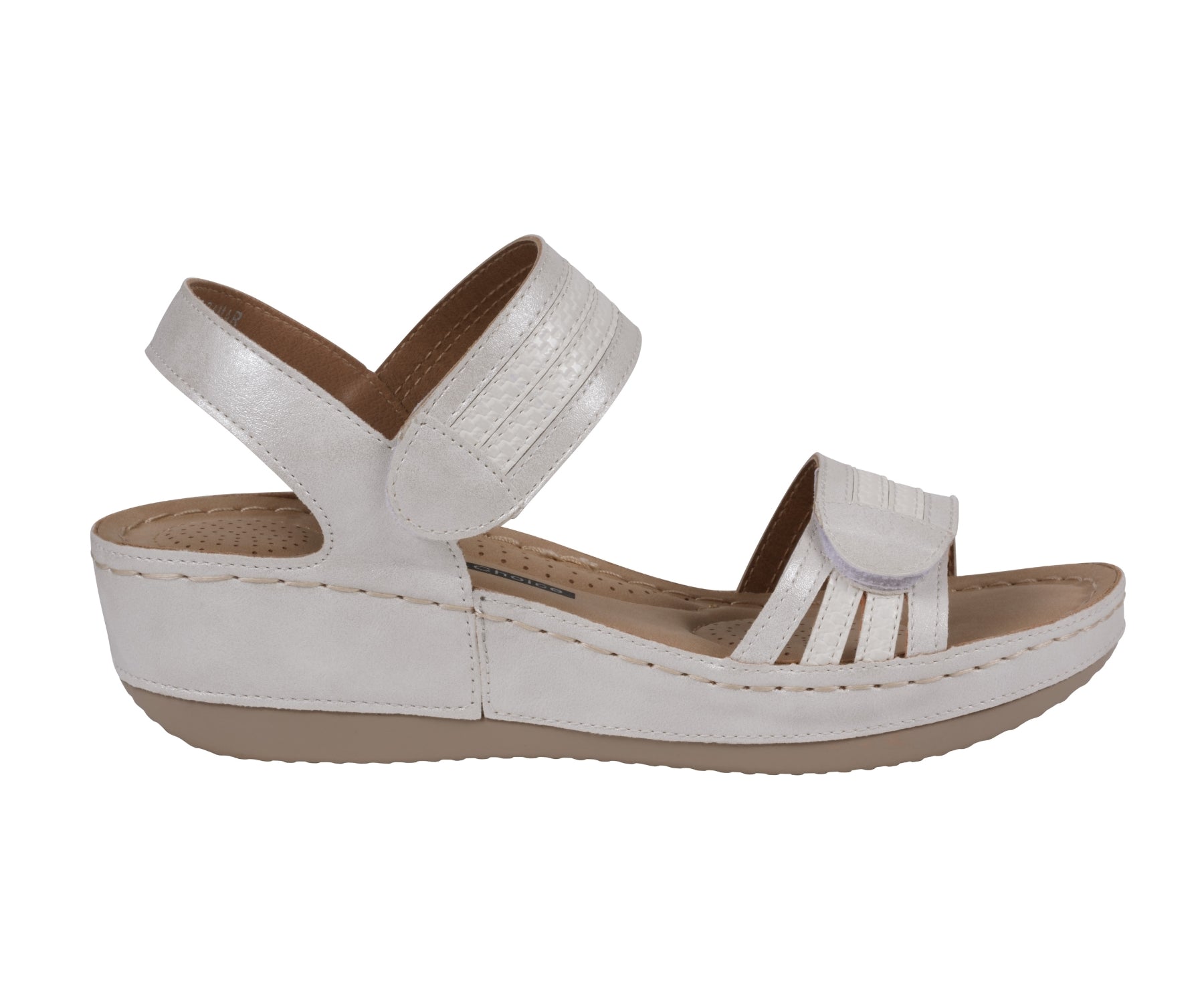 Women’s Samar White Wedge Sandals – Comfortable Elegant Summer Wedges - GISTMI