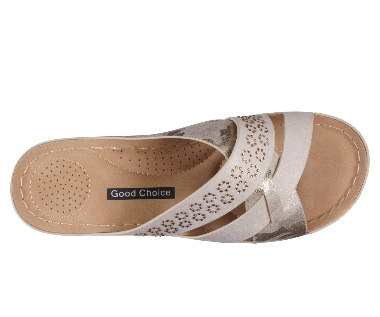 Women’s Soraya Gold Wedge Sandals – Elegant Comfortable Wedge Heels - GISTMI