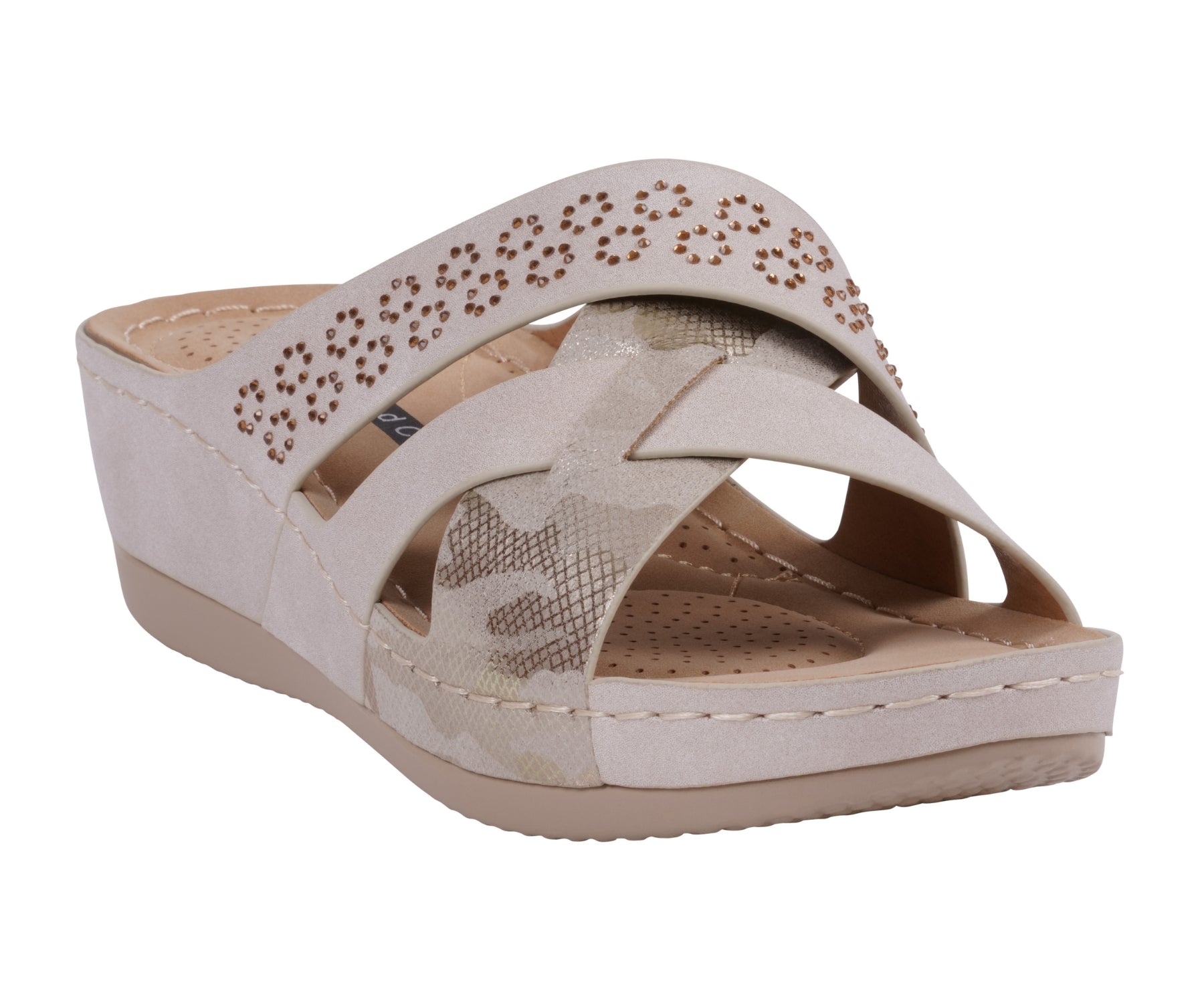 Women’s Soraya Gold Wedge Sandals – Elegant Comfortable Wedge Heels - GISTMI
