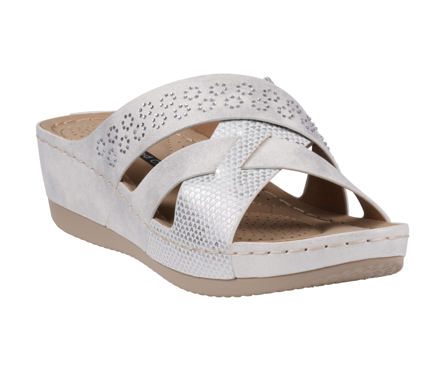 Women’s Soraya White Wedge Sandals – Elegant Comfortable Wedge Heels - GISTMI