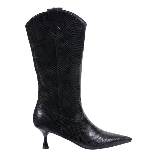 Women’s Thalia Black Bootie – Classic Ankle Boots with Elegant Heel - GISTMI