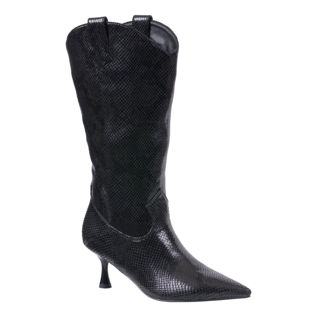 Women’s Thalia Black Bootie – Classic Ankle Boots with Elegant Heel - GISTMI