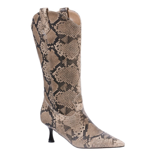 Women’s Thalia Taupe Bootie – Classic Ankle Boots with Elegant Heel - GISTMI