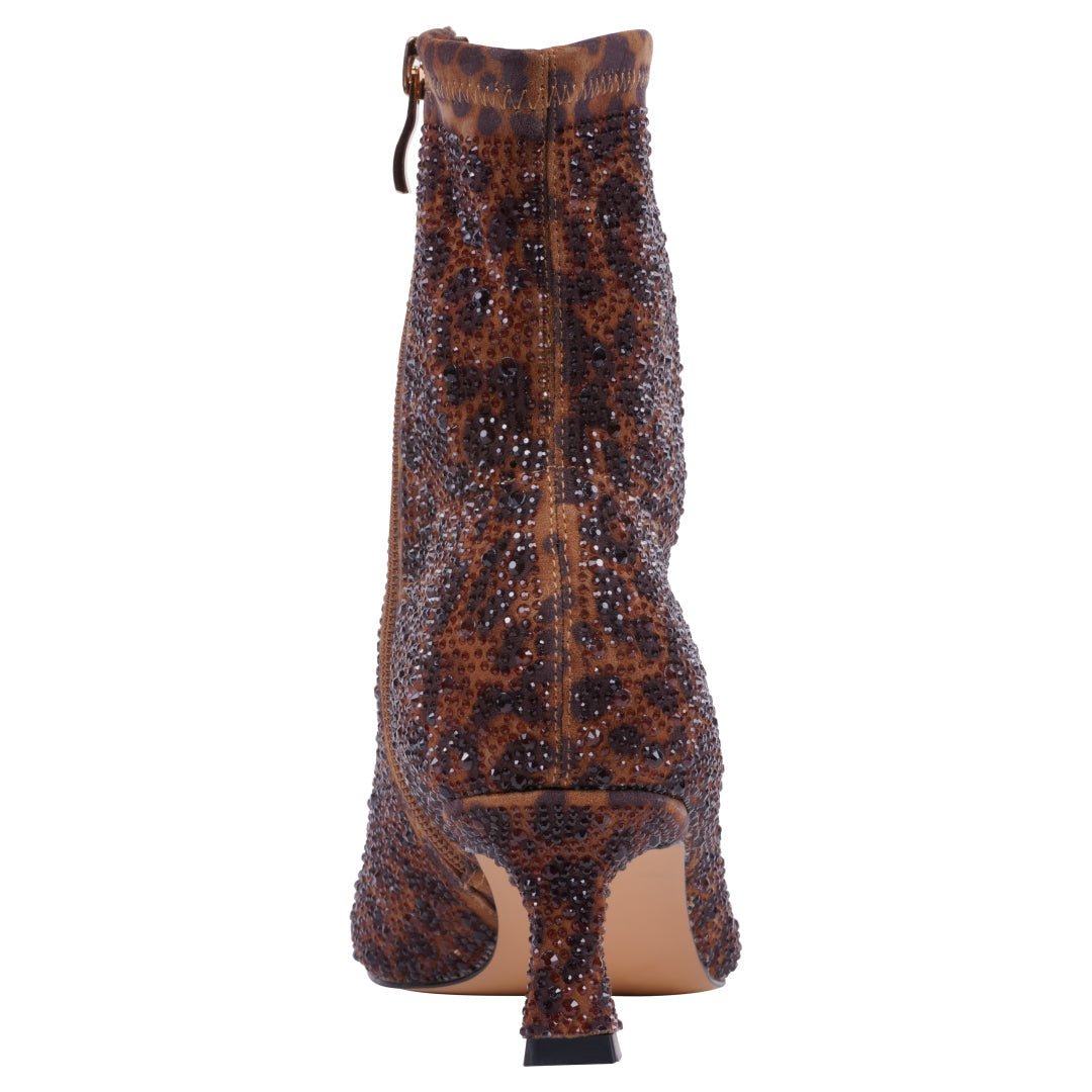 Women’s Tina Leopard Bootie – Animal Print Ankle Boots with Statement Style - GISTMI