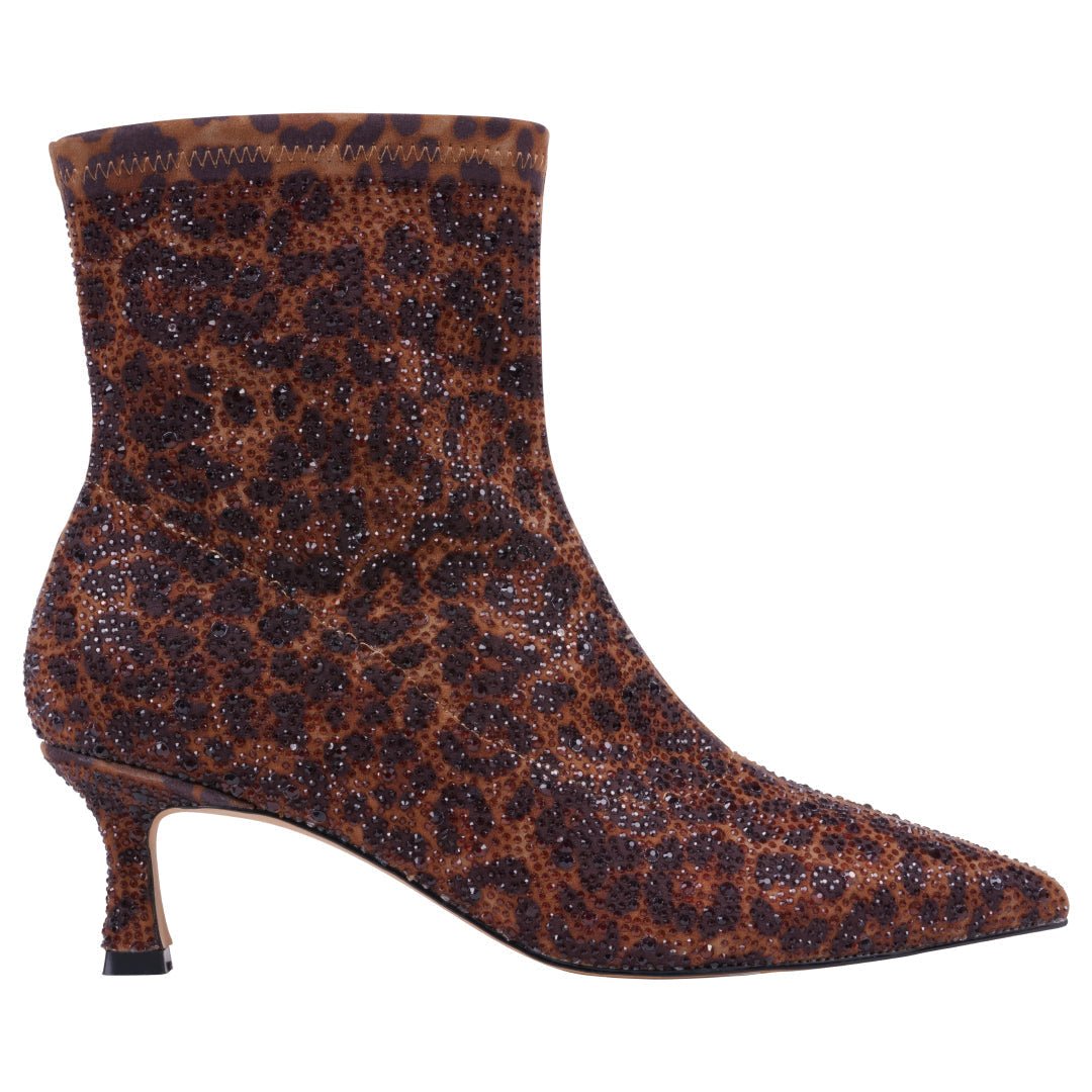 Women’s Tina Leopard Bootie – Animal Print Ankle Boots with Statement Style - GISTMI